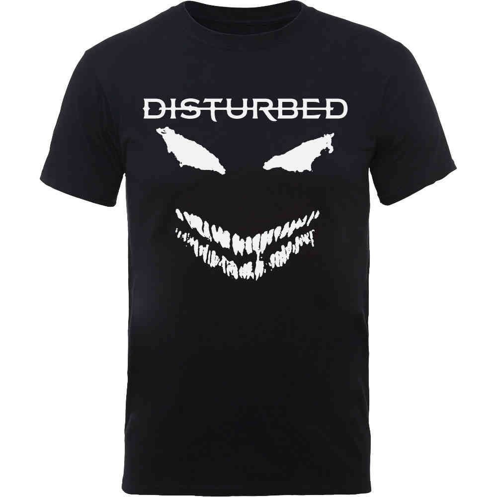 Disturbed - Scary Face Candle Heren Tshirt - Zwart